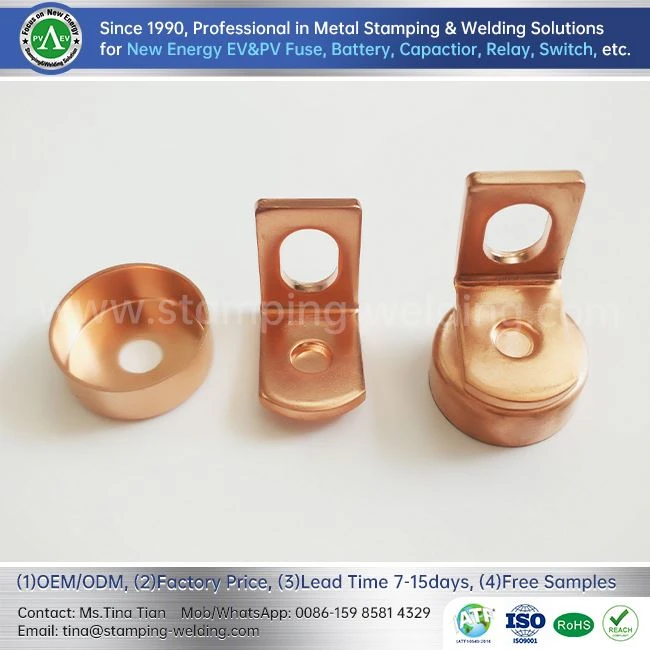 Copper Outer End Caps For Electric Vehicle Fuses