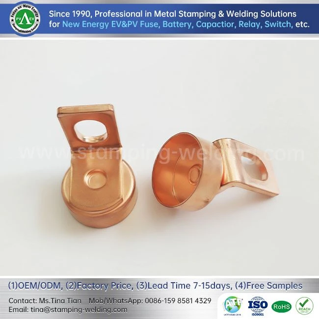 Copper Outer End Caps For Electric Vehicle Fuses