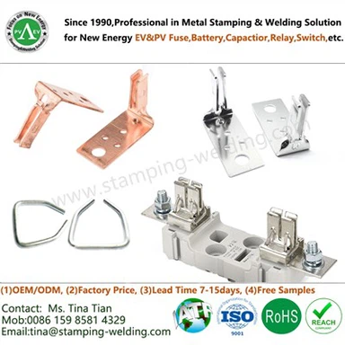 ที่ยึดทองแดงสำหรับฐานฟิวส์