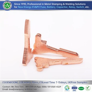 ชิ้นส่วนปั๊มทองแดงสีแดง