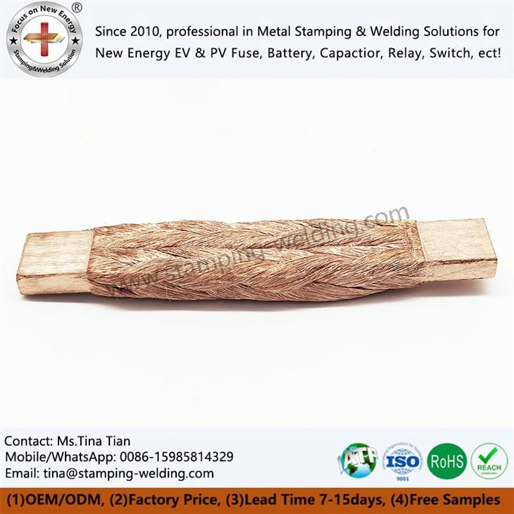 Custom Copper Braided Busbar