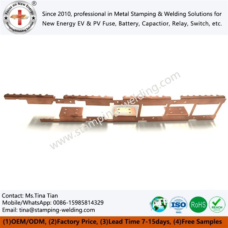 Capacitor laminating bus bar