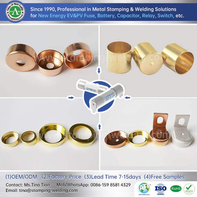 Fuse Copper and Brass Caps Fuse Copper and Brass Caps